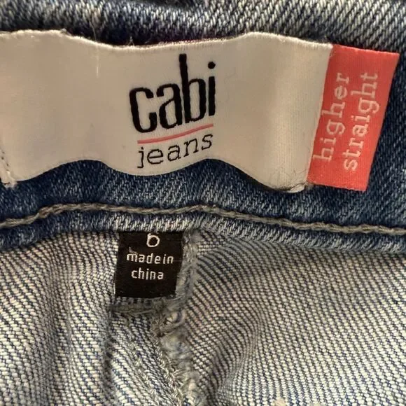 CAbi Higher Straight Light-Wash Jeans - Picture 7 of 8